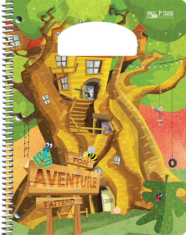 Choix de couvertures d’agendas scolaires PiQ Plein potentiel Standard – Cabane dans les arbres