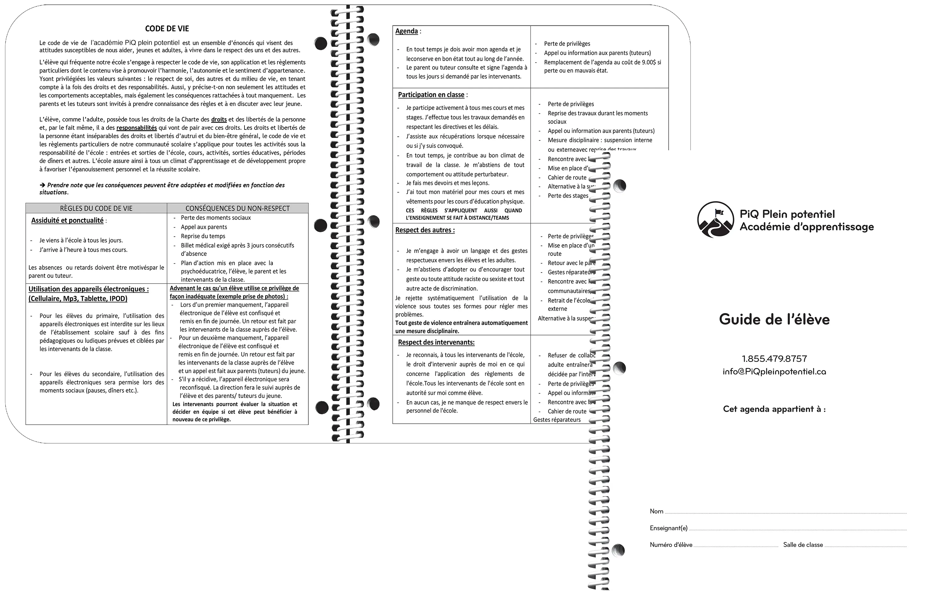 Guide de l'élève